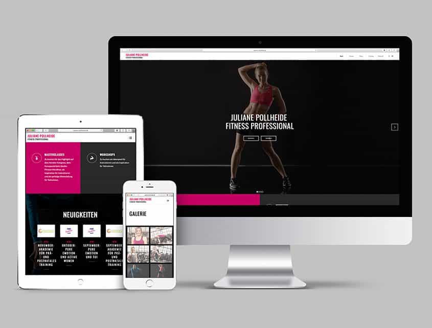 Juliane Pollheide, Webdesign, Loftagentur