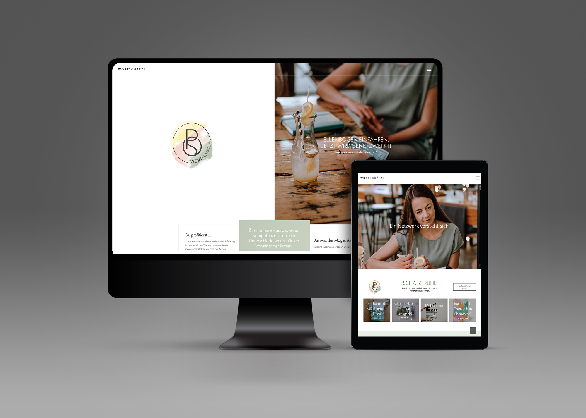 Das neue Webdesign für Wortschätze on Fulda – ein Texterinnen-Netzwerk
