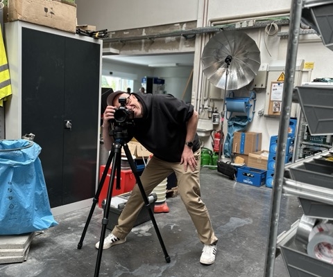 Wolfgang Zlodej als Fotograf bei Brähler & Lau